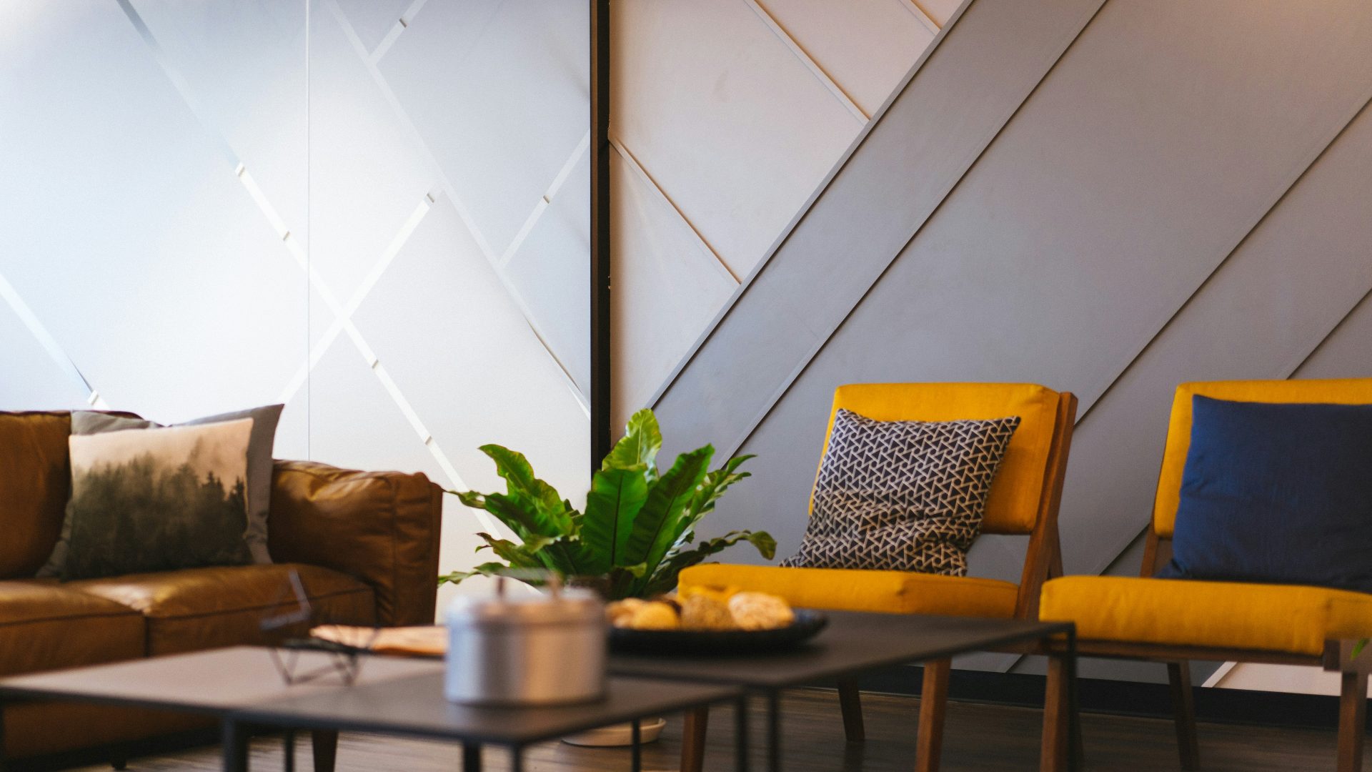 empty chair in front of table